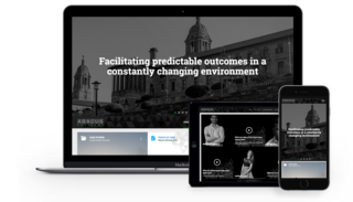 Image of responsive brochureware website