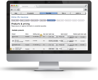 Image of online website