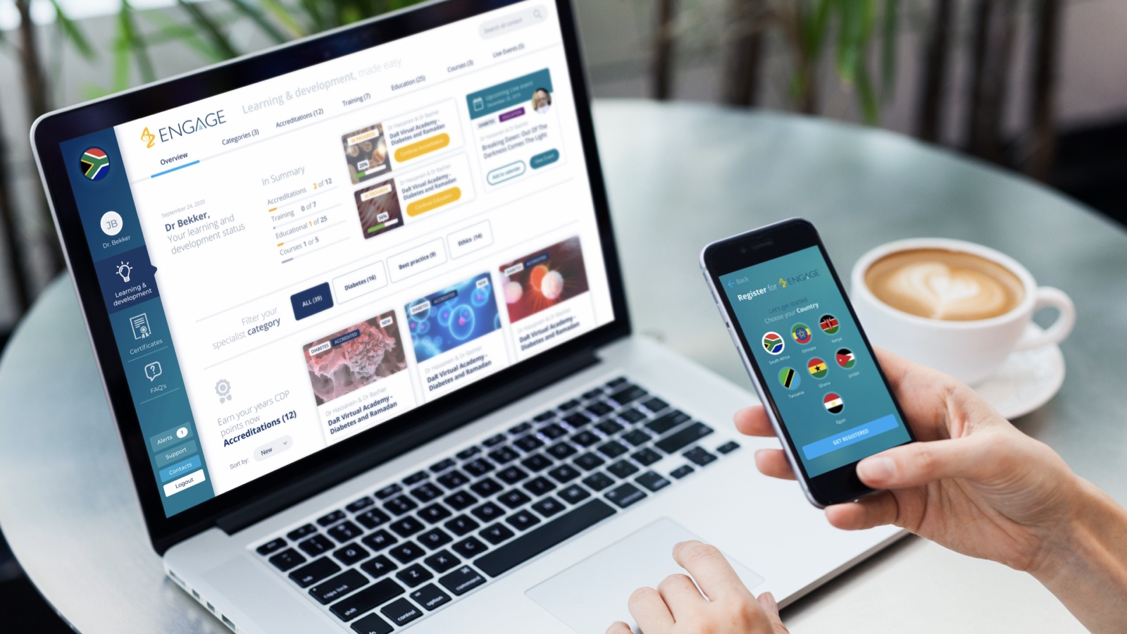 AZ Engage, Healthcare &middot; Learning management platform